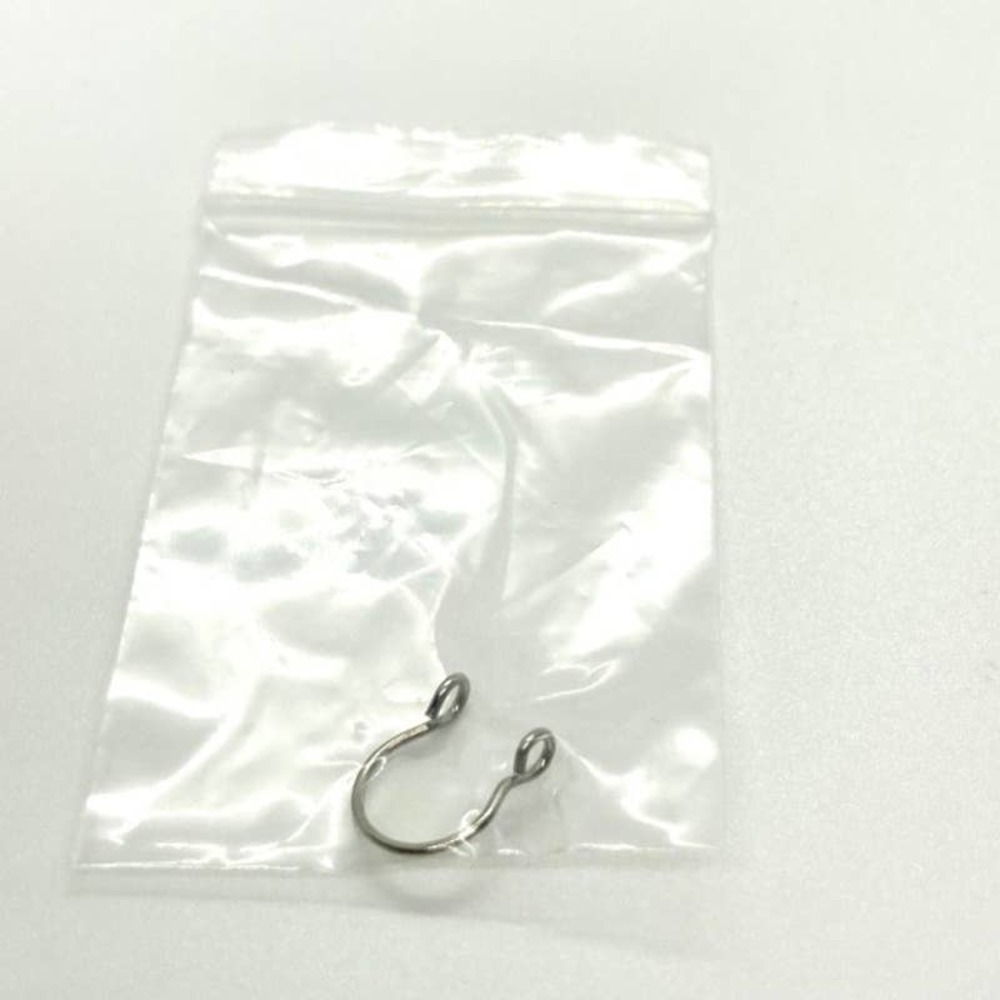 Silver Fake Septum Nose Ring Cuff Single - Picture 6 of 6